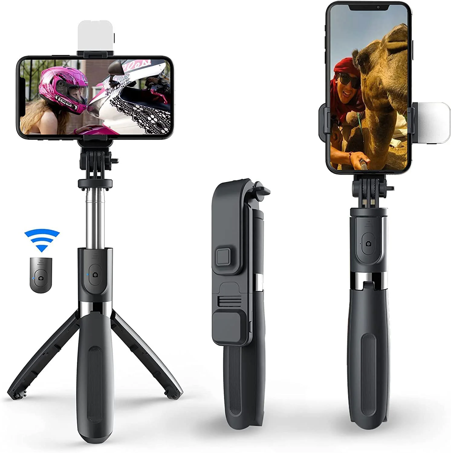 Bluetooth-Selfie-Stick-with-Led-Light.webp Bluetooth Selfie Stick with Led Light - Image 1