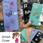 Fancy Glitter Back Cover for Girls