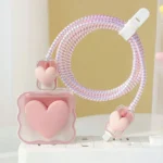 3D Heart Design Case for Apple Charger