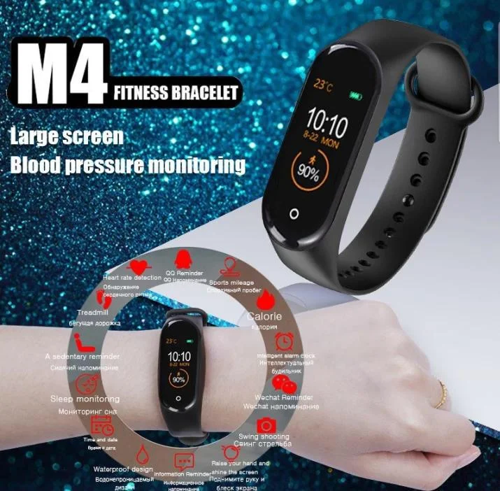 M4-Smart-Band-Fitness-Tracker-Watch-Heart-Rate-with-Activity-Tracker.webp M4 Smart Band Fitness Tracker Watch Heart Rate with Activity Tracker - Image 1