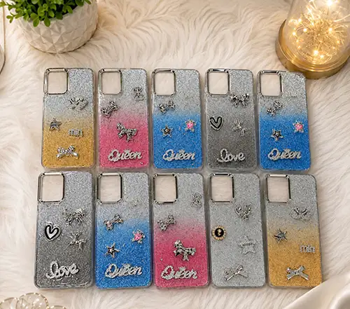 Premium-Glitter-TPU-Mobile-Back-Cover-with-3D-Charms.webp Premium Glitter TPU Mobile Back Cover with 3D Charms - Image 1