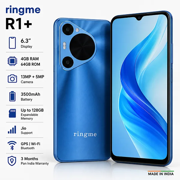 Ringme-R1-4GB-64GB-Smartphone.webp Ringme R1+ 4GB 64GB Smartphone - Image 1