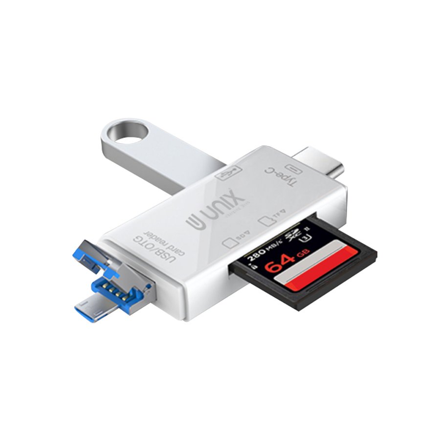 UX-CR11-1.jpg UNIX UX-CR11 Multi in 1 OTG Plus Card Reader - Image 1