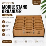 Wooden Mobile Stand Organizer 24 Desk