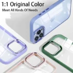 Luxury Transparent Metal Lens Mobile Cover