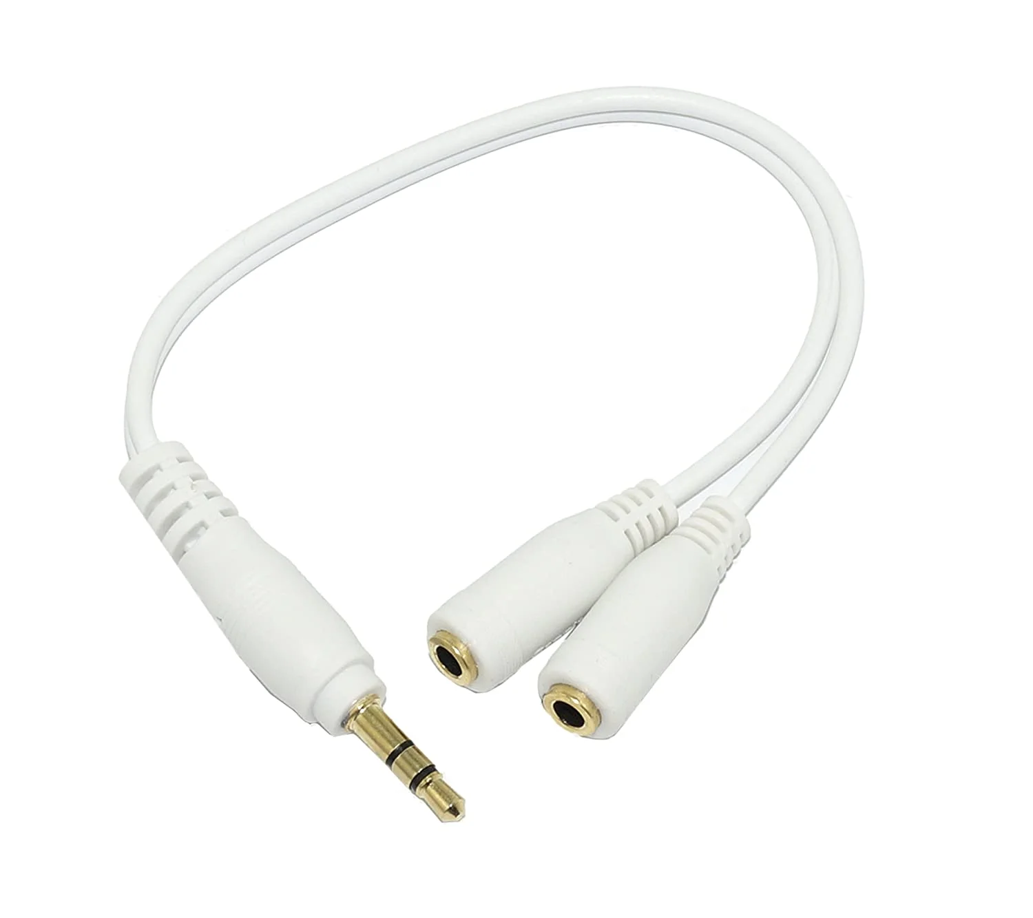 audio-splitter.webp 1 Male to 2 Female Jack Y Splitter Audio Adapter Cable - Image 1