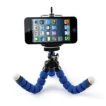Flexible Mini Portable Tripod Stand with Universal Smartphone Clip Holder
