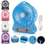 Mini Portable USB Rechargeable 3 Speed Fan