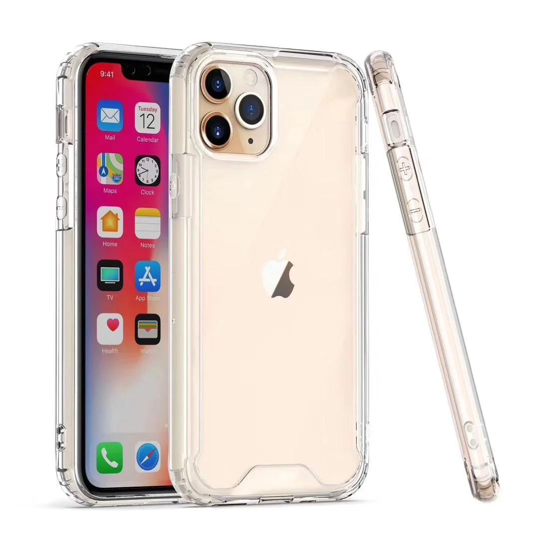 mobile-phone-cases.webp Hard PC TPU Silicone Shockproof Transparent Cover - Image 1
