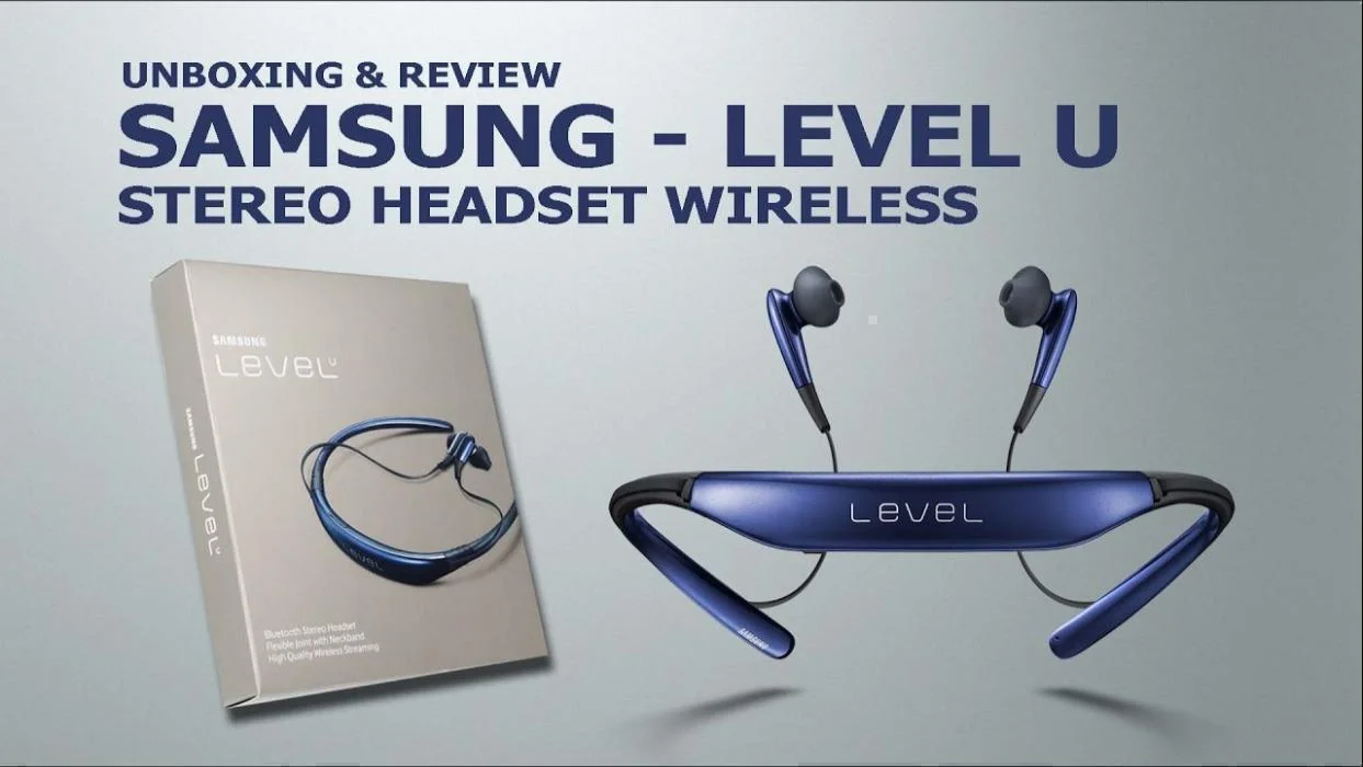 samsung-level-u-bluetooh-eaphone.webp Level U Bluetooth Wireless Headset Earphone Handfree Neckband - Image 1